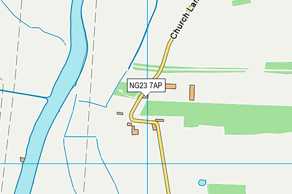 NG23 7AP map - OS VectorMap District (Ordnance Survey)