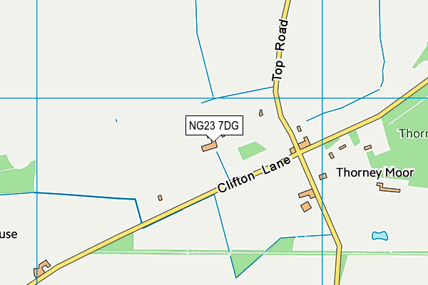 NG23 7DG map - OS VectorMap District (Ordnance Survey)