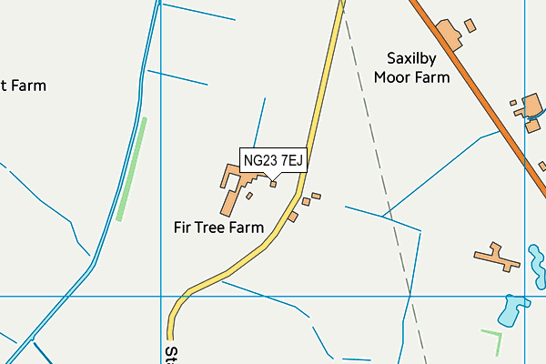 NG23 7EJ map - OS VectorMap District (Ordnance Survey)