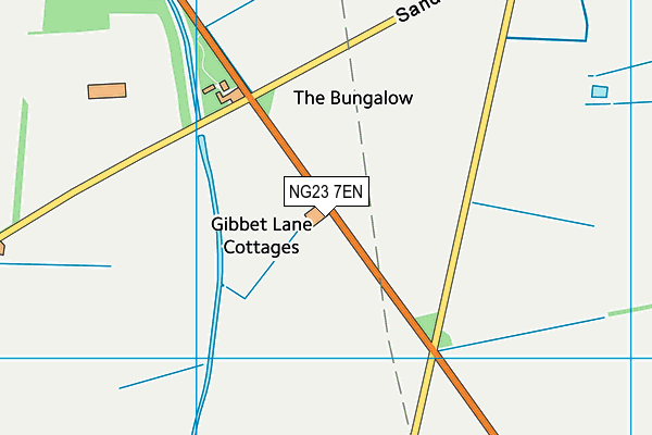 NG23 7EN map - OS VectorMap District (Ordnance Survey)