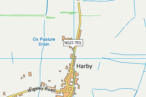 NG23 7EQ map - OS VectorMap District (Ordnance Survey)