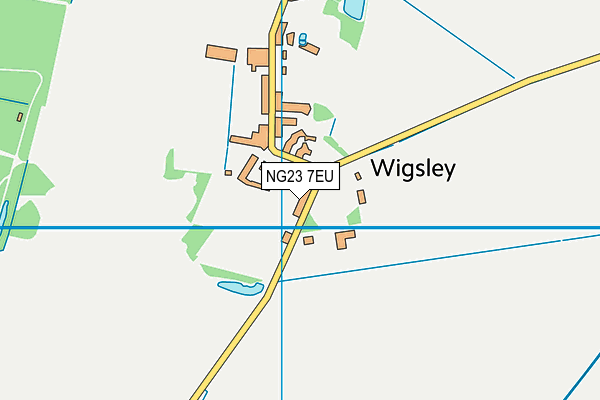 NG23 7EU map - OS VectorMap District (Ordnance Survey)