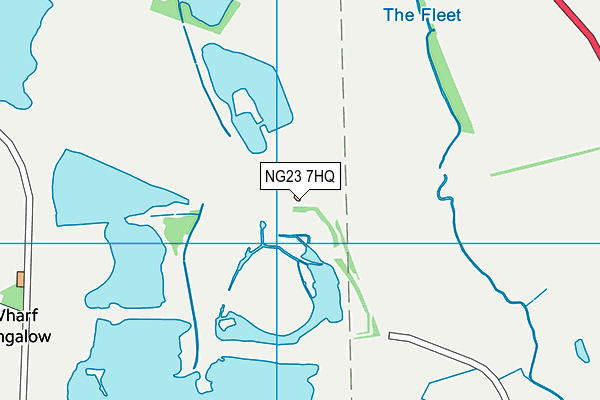 NG23 7HQ map - OS VectorMap District (Ordnance Survey)