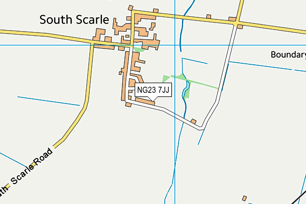 NG23 7JJ map - OS VectorMap District (Ordnance Survey)