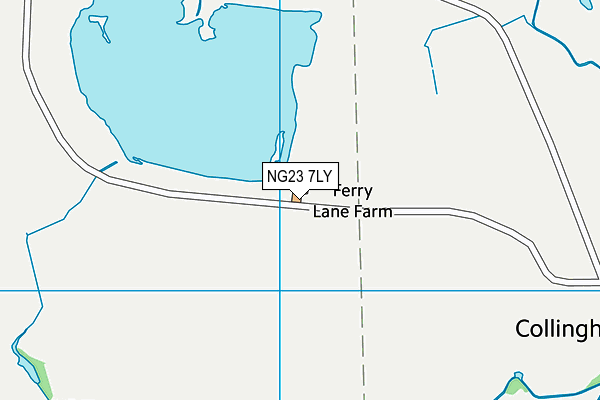 NG23 7LY map - OS VectorMap District (Ordnance Survey)