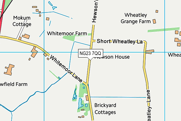 NG23 7QQ map - OS VectorMap District (Ordnance Survey)