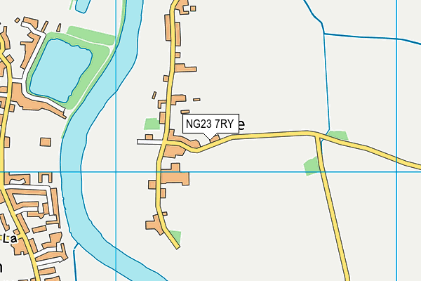 NG23 7RY map - OS VectorMap District (Ordnance Survey)