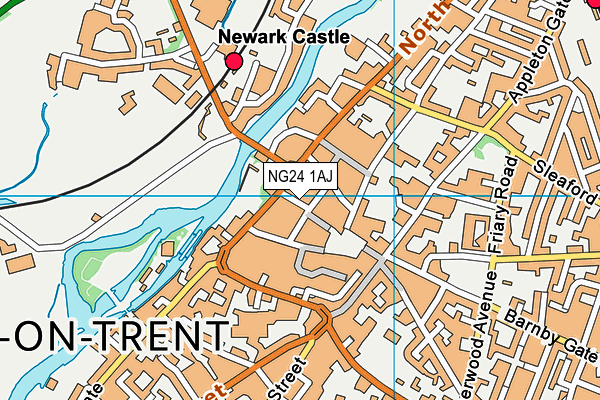 NG24 1AJ map - OS VectorMap District (Ordnance Survey)