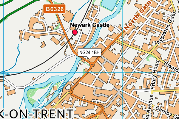 NG24 1BH map - OS VectorMap District (Ordnance Survey)