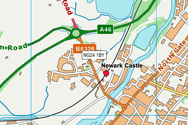 NG24 1BY map - OS VectorMap District (Ordnance Survey)