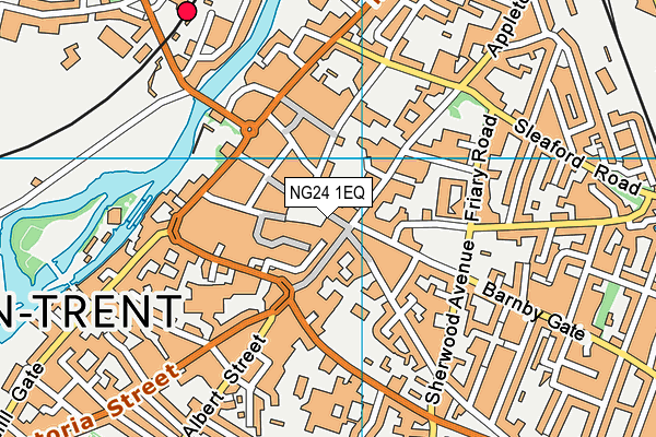 NG24 1EQ map - OS VectorMap District (Ordnance Survey)