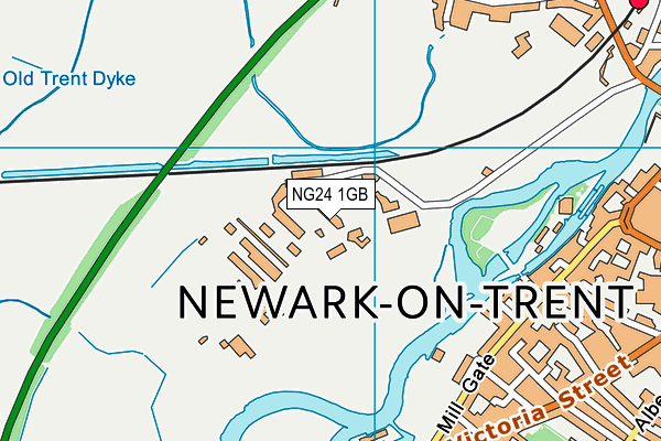 NG24 1GB map - OS VectorMap District (Ordnance Survey)