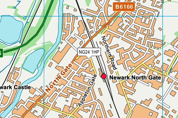 NG24 1HP map - OS VectorMap District (Ordnance Survey)