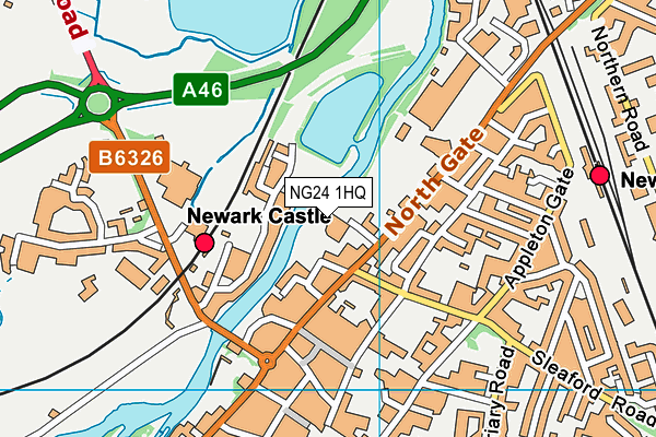 NG24 1HQ map - OS VectorMap District (Ordnance Survey)
