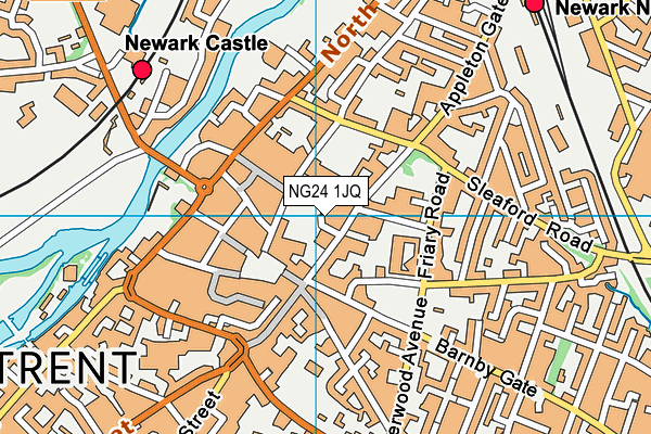 NG24 1JQ map - OS VectorMap District (Ordnance Survey)