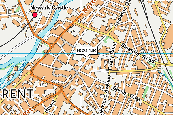 NG24 1JR map - OS VectorMap District (Ordnance Survey)