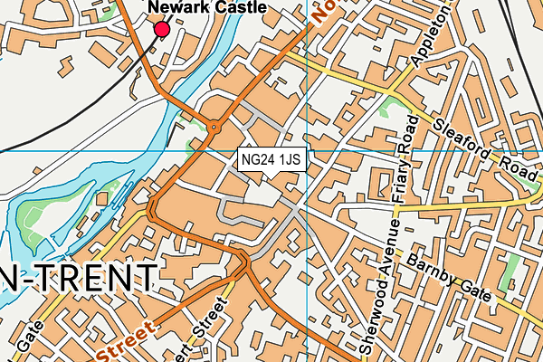 NG24 1JS map - OS VectorMap District (Ordnance Survey)