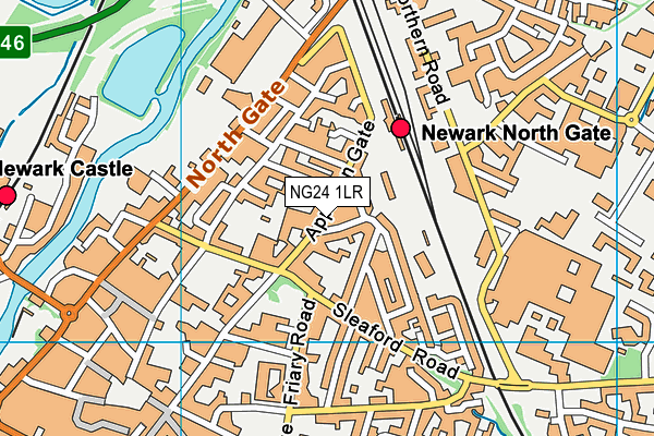 NG24 1LR map - OS VectorMap District (Ordnance Survey)