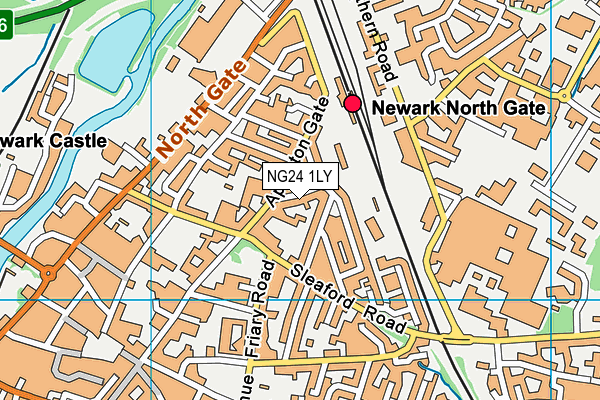 NG24 1LY map - OS VectorMap District (Ordnance Survey)