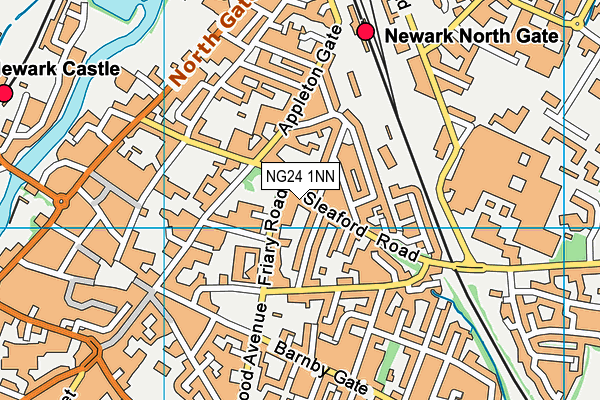 NG24 1NN map - OS VectorMap District (Ordnance Survey)