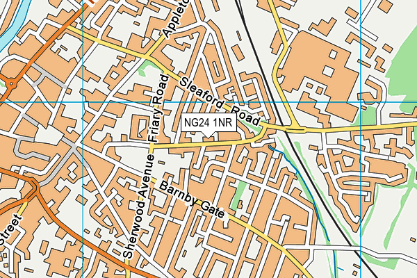 NG24 1NR map - OS VectorMap District (Ordnance Survey)