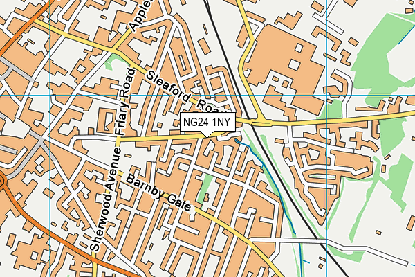 NG24 1NY map - OS VectorMap District (Ordnance Survey)