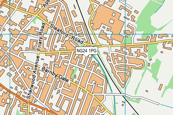 NG24 1PG map - OS VectorMap District (Ordnance Survey)