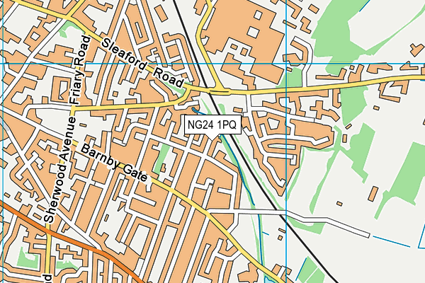 NG24 1PQ map - OS VectorMap District (Ordnance Survey)