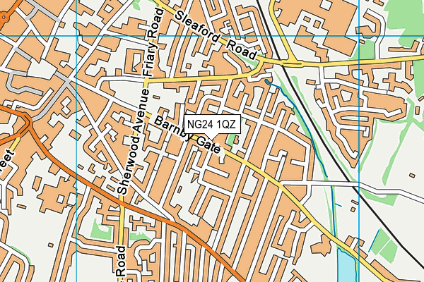 NG24 1QZ map - OS VectorMap District (Ordnance Survey)