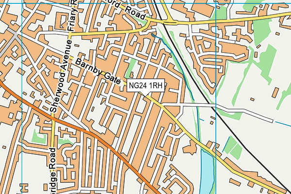 NG24 1RH map - OS VectorMap District (Ordnance Survey)