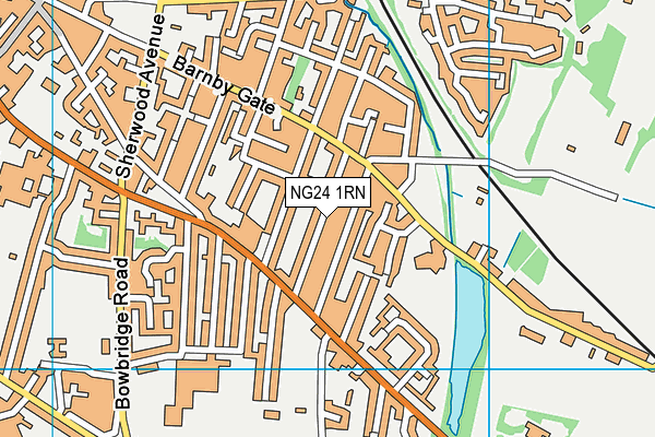 NG24 1RN map - OS VectorMap District (Ordnance Survey)