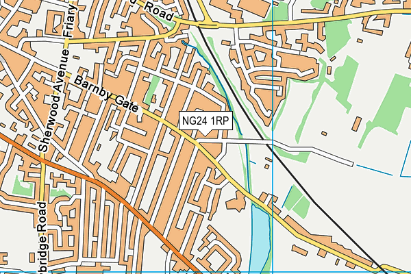 NG24 1RP map - OS VectorMap District (Ordnance Survey)