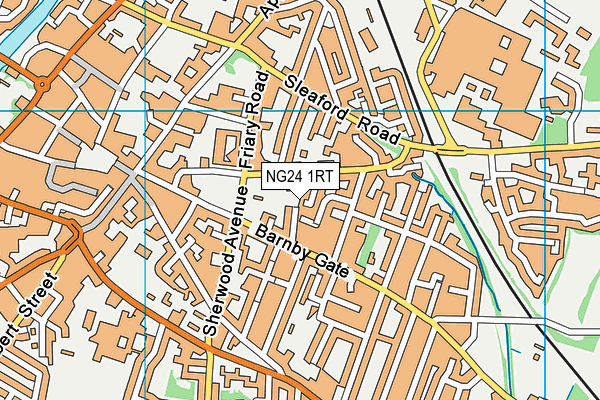 NG24 1RT map - OS VectorMap District (Ordnance Survey)