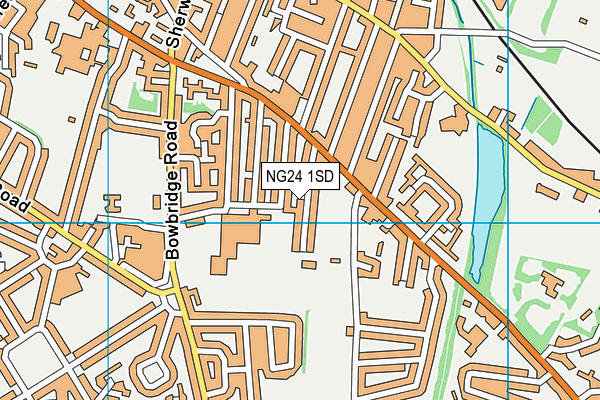 NG24 1SD map - OS VectorMap District (Ordnance Survey)