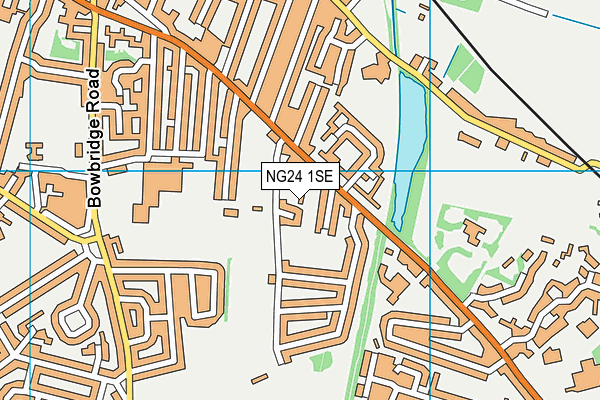 NG24 1SE map - OS VectorMap District (Ordnance Survey)