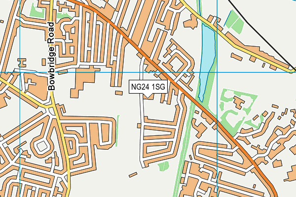 NG24 1SG map - OS VectorMap District (Ordnance Survey)