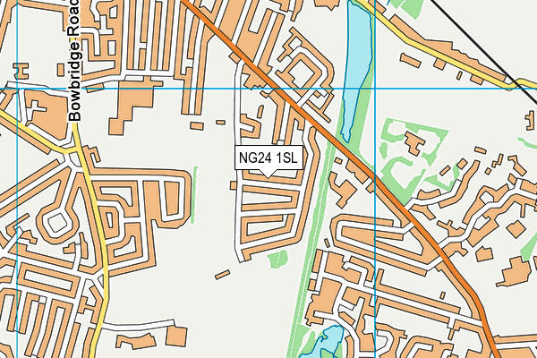 NG24 1SL map - OS VectorMap District (Ordnance Survey)