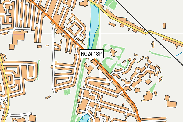 NG24 1SP map - OS VectorMap District (Ordnance Survey)