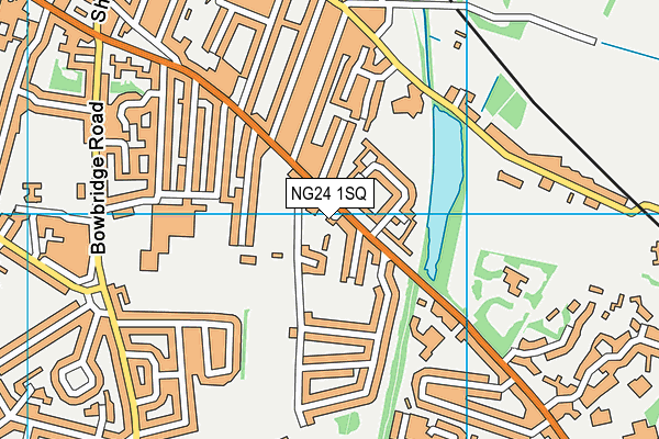 NG24 1SQ map - OS VectorMap District (Ordnance Survey)