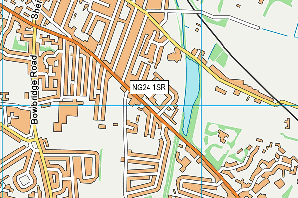 NG24 1SR map - OS VectorMap District (Ordnance Survey)