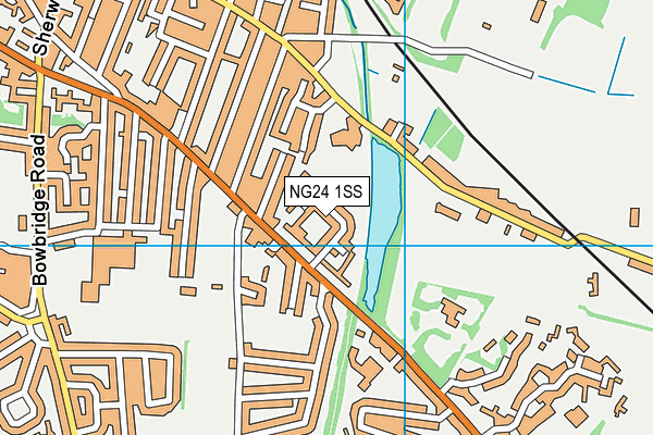 NG24 1SS map - OS VectorMap District (Ordnance Survey)