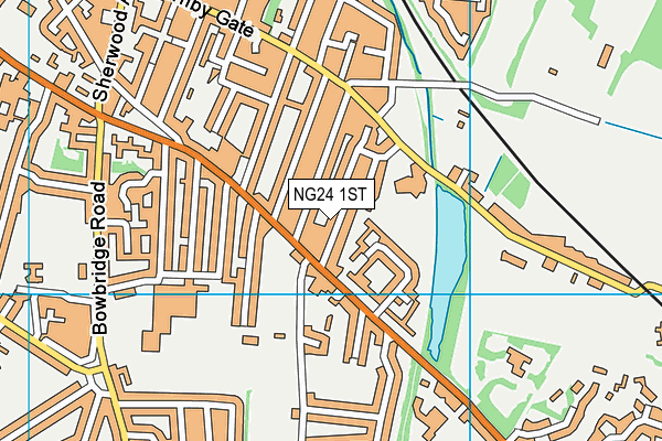 NG24 1ST map - OS VectorMap District (Ordnance Survey)