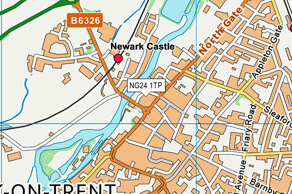 NG24 1TP map - OS VectorMap District (Ordnance Survey)