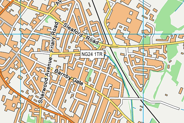 NG24 1TR map - OS VectorMap District (Ordnance Survey)