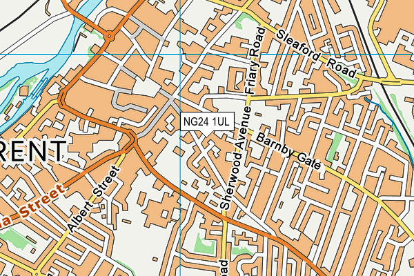 NG24 1UL map - OS VectorMap District (Ordnance Survey)