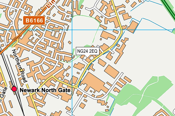 NG24 2EQ map - OS VectorMap District (Ordnance Survey)