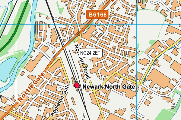 NG24 2ET map - OS VectorMap District (Ordnance Survey)