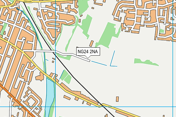 NG24 2NA map - OS VectorMap District (Ordnance Survey)