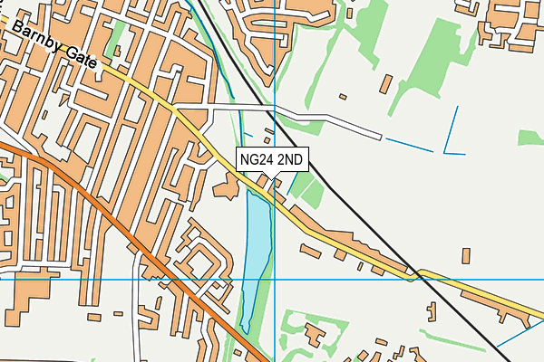 NG24 2ND map - OS VectorMap District (Ordnance Survey)