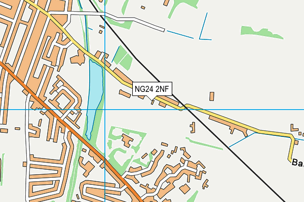 NG24 2NF map - OS VectorMap District (Ordnance Survey)